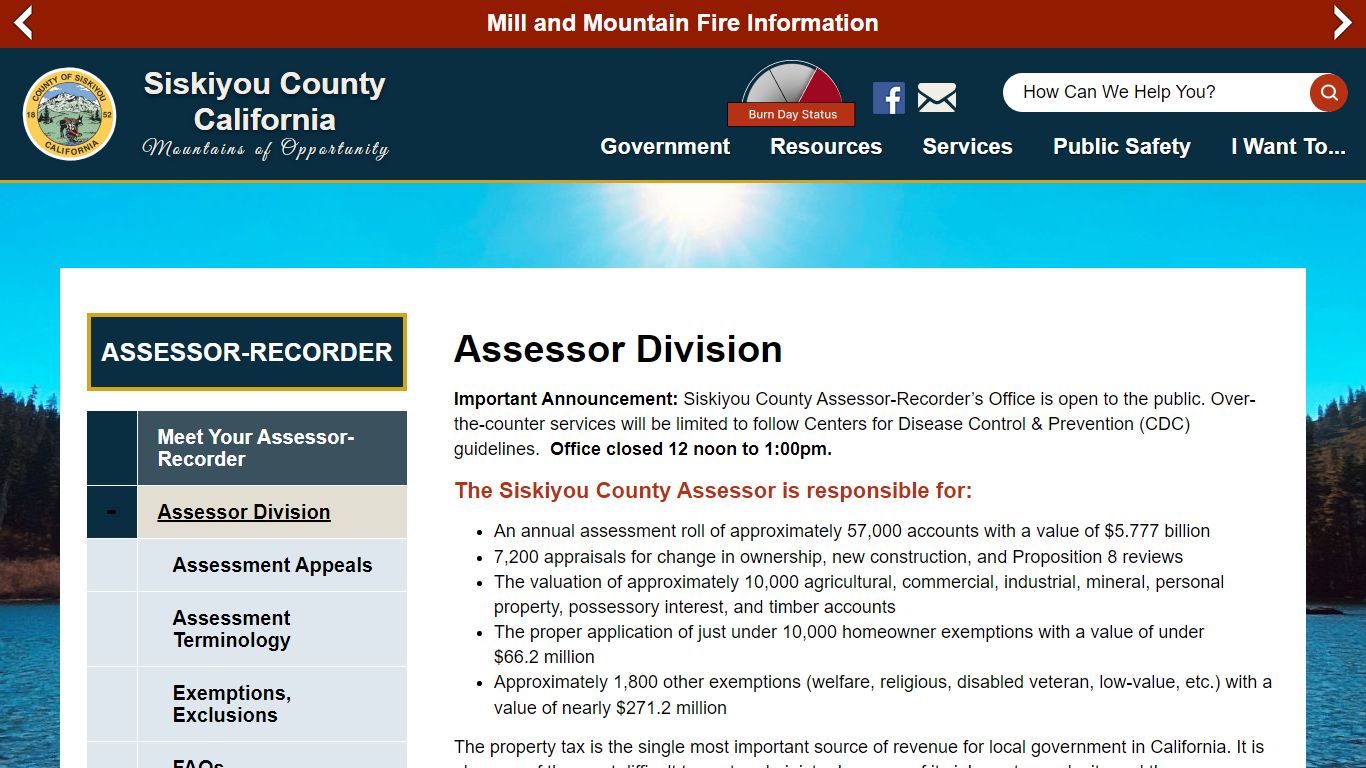 Assessor Division | Siskiyou County California